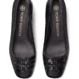 Tory Burch | Shoes | Tory Burch Georgia Croc Embossed Pump Sz 9 | Poshmark